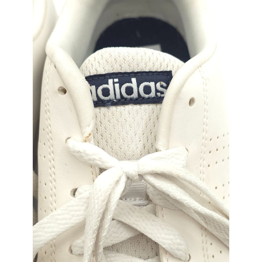 Adidas Neo Cloudfoam Advantage White Leather Sneakers Size 7 Women's - Picture 6 of 8